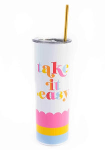 More Sparkle Stainless Sipper Tumbler with Straw