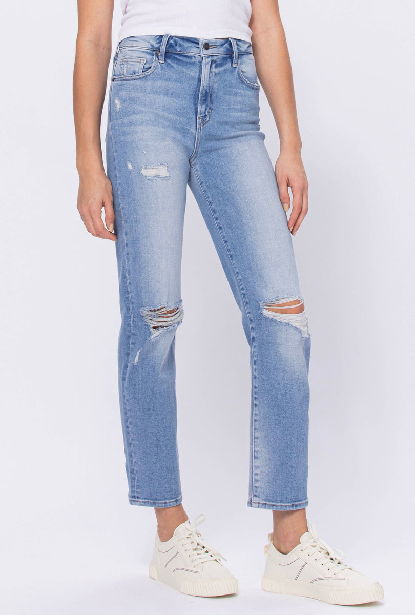 Tracey High-Rise Classic Straight Jeans – Beehive Mercantile West